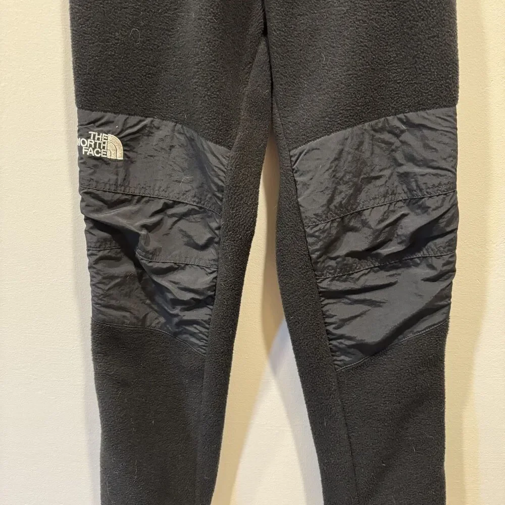 The North Face Denali Pants Full Zip Fleece Black Nylon Knee Gorpcore Mens Small